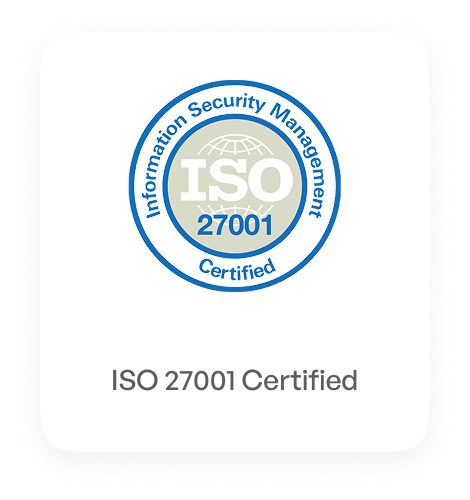 ISO 27001 Certified