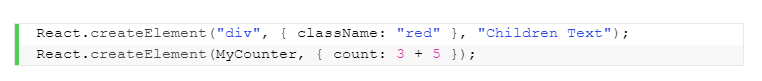 Element Function in React