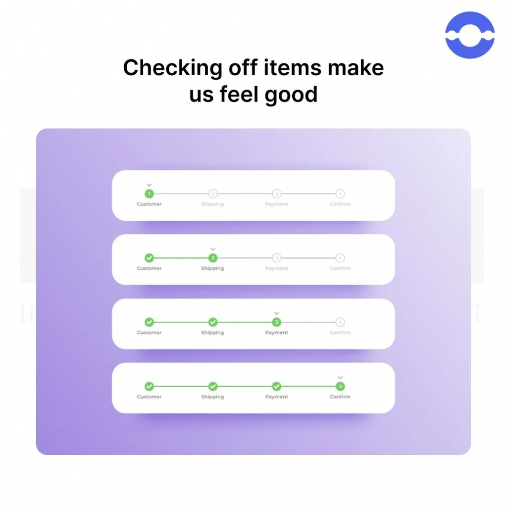 checking off itmes makes feel good