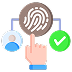 Icon representing Facial and Biometric Access