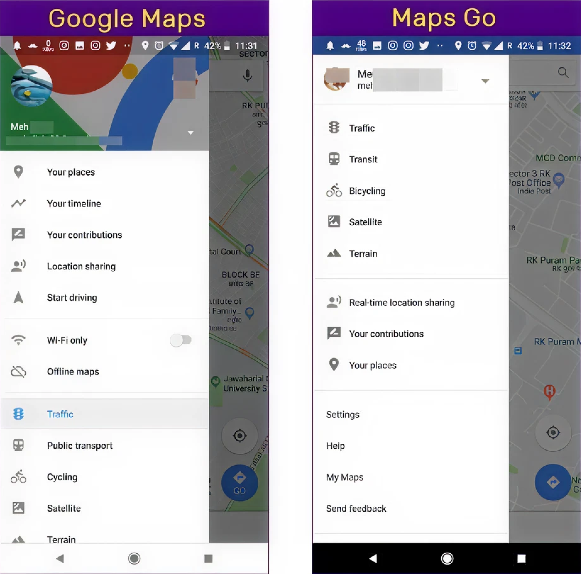 Google-Maps-Vs-Google-Maps-Go