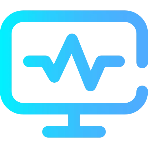 Computer pulse logo