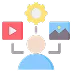 Icon representing Generative Content and Marketing AI