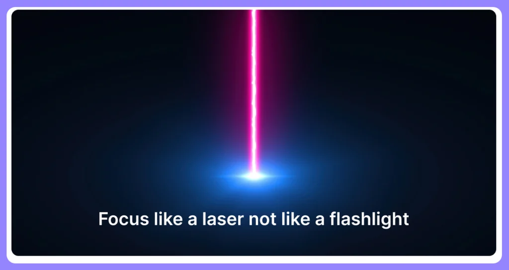 Focusing On One Problem