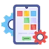 Icon representing Backend Development for Mobile Apps