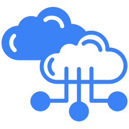Icon representing Hybrid and multi-cloud without sprawl