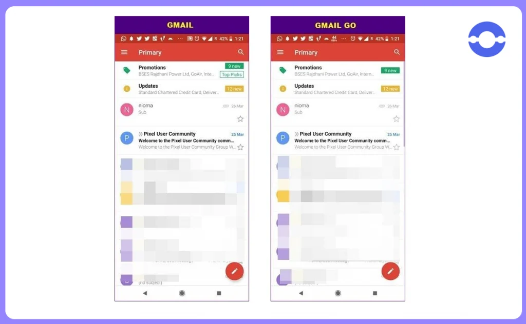 Gmail-vs-Gmail-Go