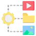 Icon representing Autonomous Video Management Agents