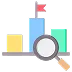 Icon representing Competitive positioning