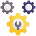 Icon representing Upgrade and Maintenance