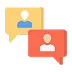Icon representing Transparent Communication