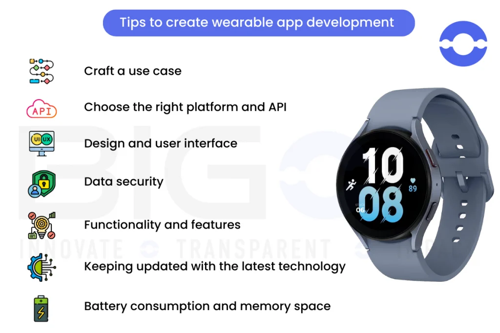 tips to create wearable app development